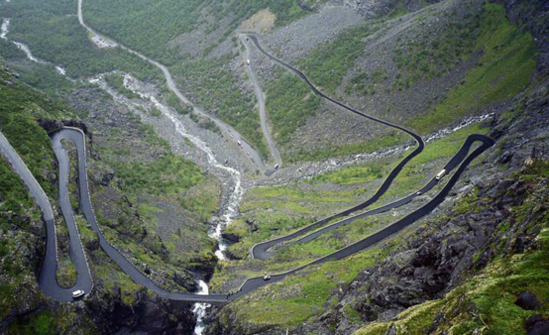 непредсказуемая дорога в Норвегии